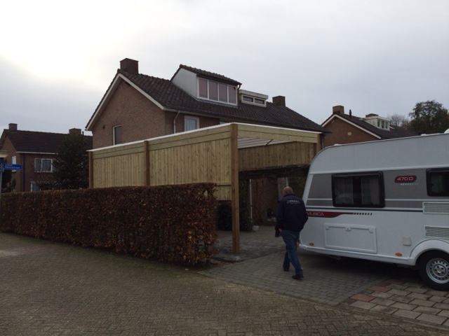 Maatwerk houten carport